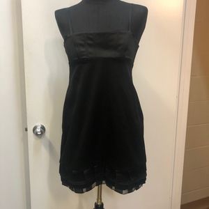 Alice + Olivia Black Silk Cocktail Dress Size Sm